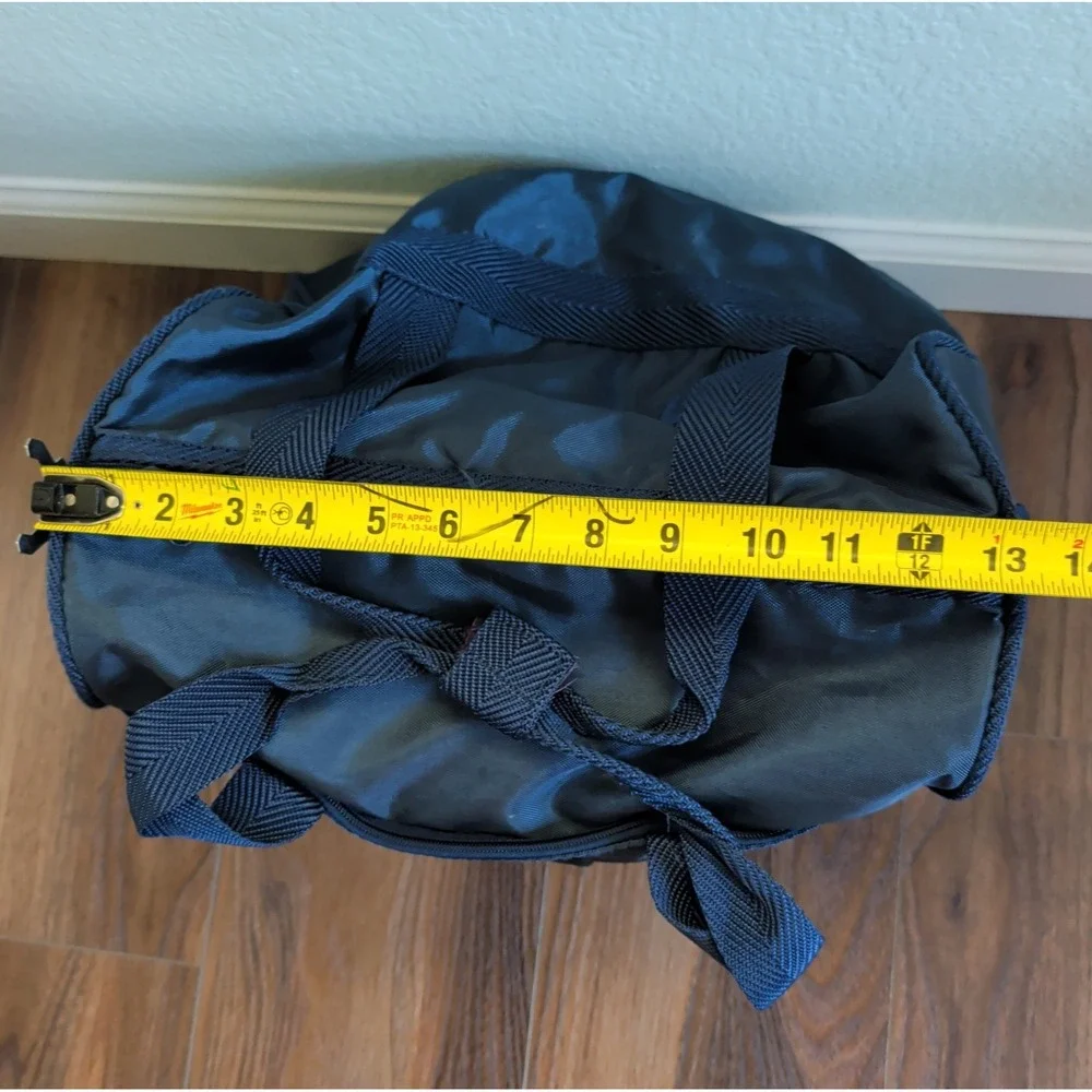 Vtg Pierre Cardin Travel Bags Luggage Overnight Weekender Navy Blue Preppy 90s